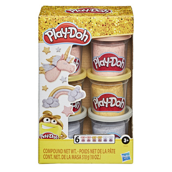 Play-Doh Tubes 6-pack avec effet métallisé E9433