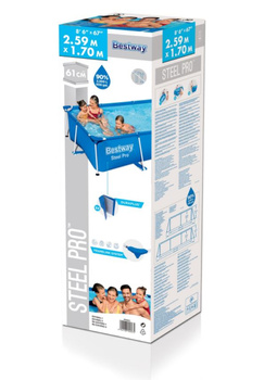 Piscine Bestway avec cadre 259x170x61cm B56403