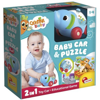 DANTE Lisciani Carotina Bébé Éléphant voiture et puzzle 02280