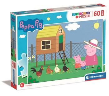 Clementoni Puzzle 60 Maxi SuperKolor Peppa Pig 26590