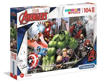 Clementoni Puzzle 104 Maxi Avengers pour enfants 23688