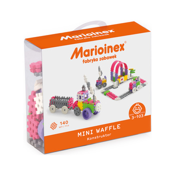 MARIOINEX Mini Constructor blocs de gaufres 140 pcs. fille 02837