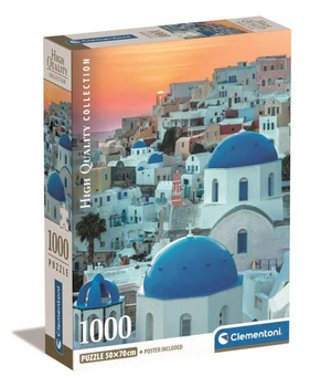 Clementoni puzzle 1000 pièces Compact Santorin 39912