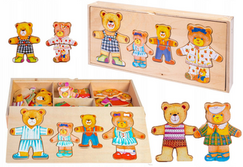 Puzzle en bois 4 ours ANEK Smily Play SPW83594 35941