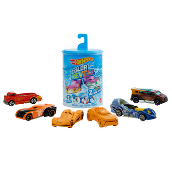 Hot Wheels Color Reveal, pack de 2 voitures tonneaux GYP13