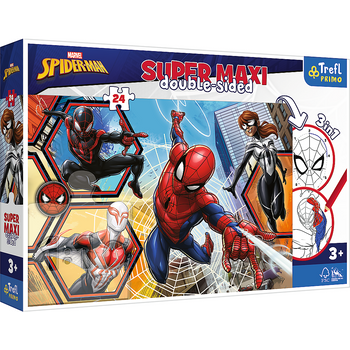 Trefl Puzzle 24 SuperMaxi Spider-Man course à l'action 41006