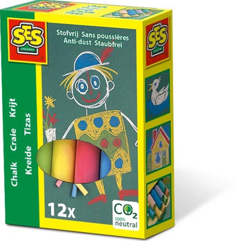 Craie de couleur sans poussière 12 pièces 00201