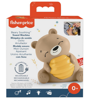 MATTEL Fisher-Price Ours en peluche apaisant avec musique/lumière HRB18