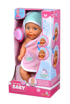 Poupée nouveau-né, baignoire bébé sale 30cm 503-0006