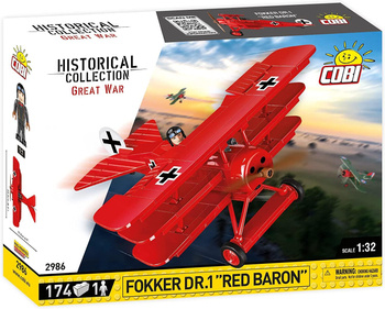 COBI GRANDE GUERRE Fokker DR.1 RedBaron 174kl 2986