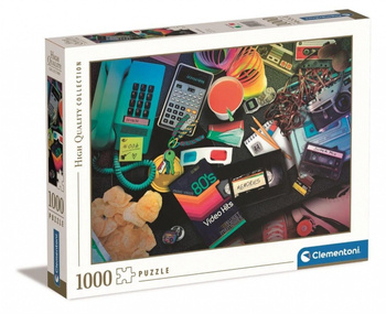 Clementoni Puzzle 1000 pièces HQ Nostalgie des années 80 39649