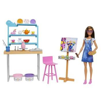 Coffret Barbie Art Studio + poupée HCM85