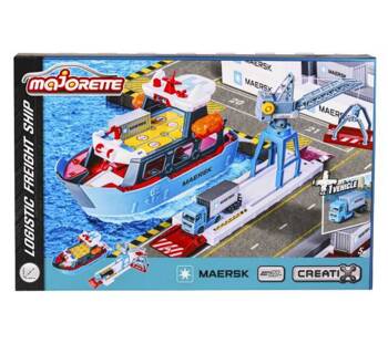 Coffret de transport Majorette Maersk avec voiture 205-0039