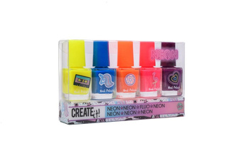 Créez-le ! Vernis à ongles néon, pack de 5