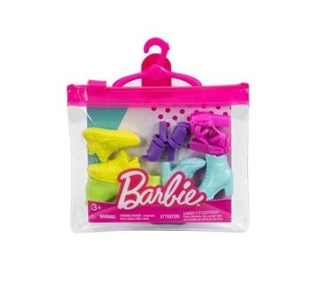 Ensemble de chaussures de poupée Barbie HBV30 - accessoires de poupée