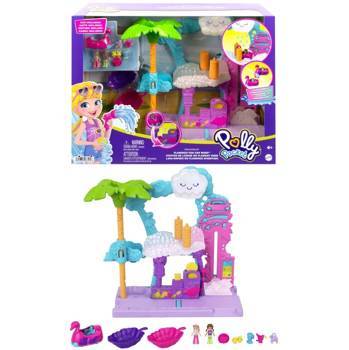 Ensemble de lavage de voiture Polly Pocket Flamingo HHJ05