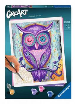 Peinture par numéros CreArt Hibou - set 28990