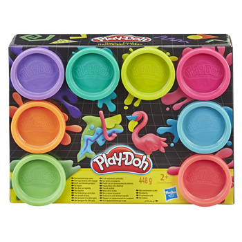 Play-Doh Playdoh Tubes Néon, paquet de 8 E5063