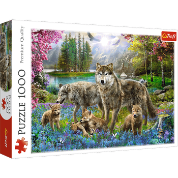 Puzzle 1000 pièces Famille loup 10558