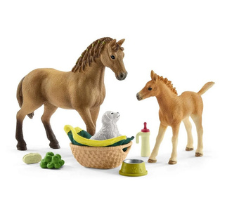 Schleich 42432 Kit de toilettage Quarter Horse + Poulain