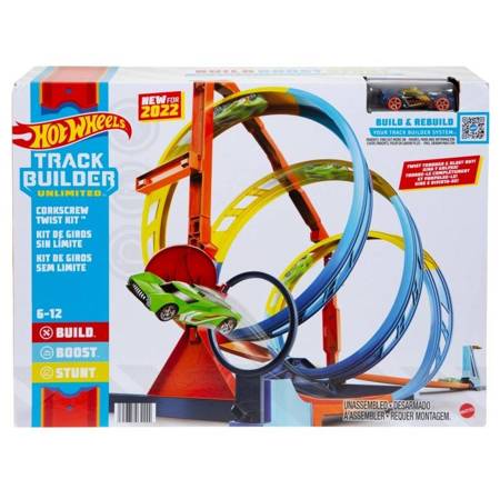 Hot Wheels Track Builder Epic Loop Set + Voiture HDX79