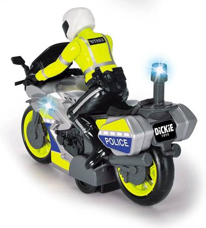 Jouet moto de police 17cm son clair 371-2018