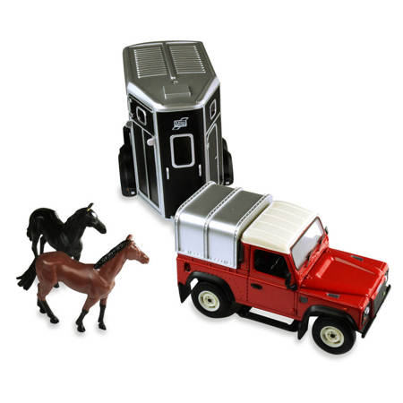 Land Rover avec remorque à chevaux 43239