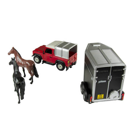 Land Rover avec remorque à chevaux 43239