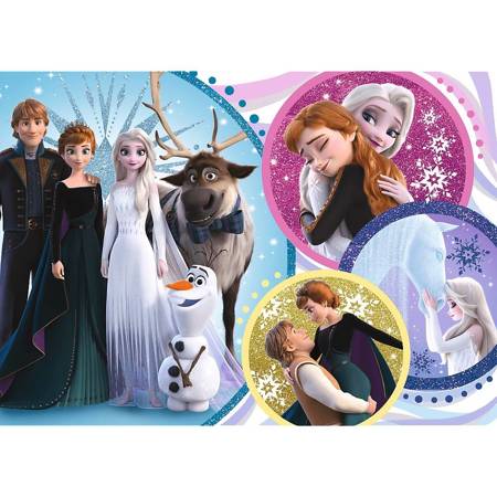 Puzzle Frozen 2 Glitter dans la lueur de l'amour 100