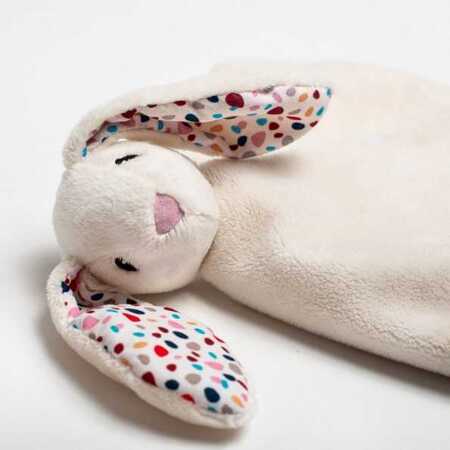 WHISBEAR DouDou Couverture Lapin Câlin Blanc 45135