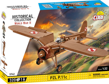 Avion COBI WWII PZL P-11C 320 briques 5742