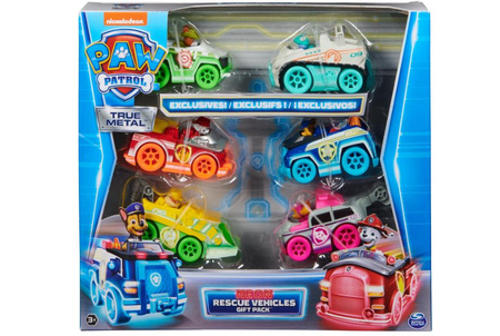 PAW Patrol Set de 6 voitures néon 6064139