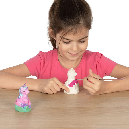 Plaster casts Unicorn with paints 01299