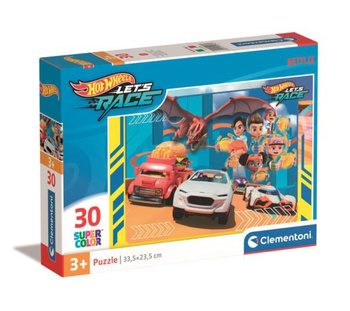 Puzzle 30 Clementoni SuperKolor Hot Wheels 20284