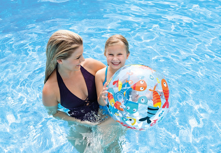 Intex Ballon de plage 51cm avec impression 59040 50407