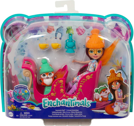 Poupée Barbie Enchantimals + véhicule FJH11/GJX31