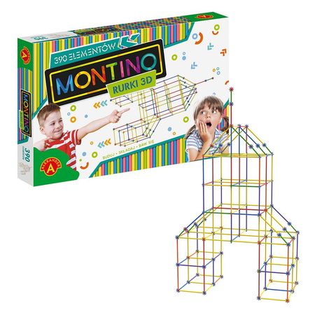 Montino 3D construction tubes 390 elements 22803