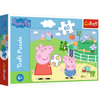 Puzzle 60 Peppa Pig s'amuser avec des amis 17356