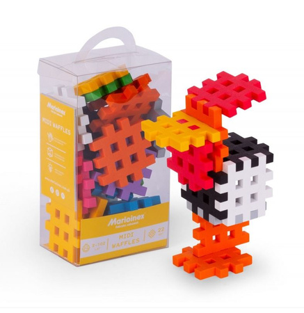 MARIOINEX Midi waffle blocks, set of 22 elements 03698