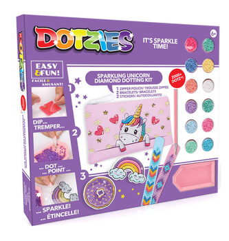 Kit de création licorne pailletée DANTE Diamond Dotz 32337