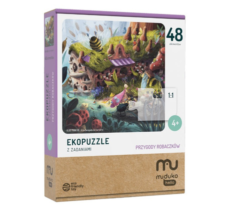 MUDUKO PL Ecopuzzle Jeu Aventures de Vers 55441