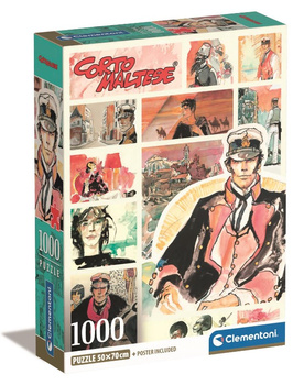 Clementoni Puzzle 1000 pièces Compact Corto Maltese 39807