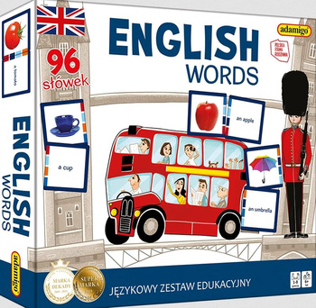 ADAMIGO PL Ensemble éducatif pour apprendre les mots anglais anglais 07622