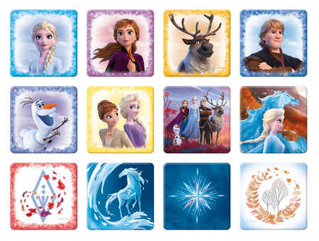 Puzzle 2 en 1, mémos, terre mystérieuse, Frozen 2, 90814