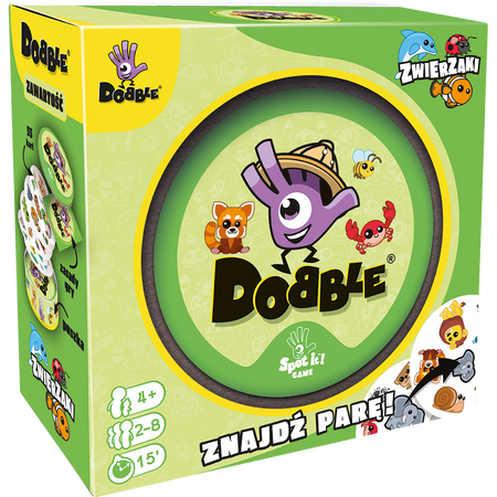 REBEL PL game Dobble Animals Eco 11429 - Ecological Card Game