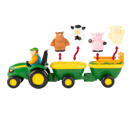 John Deere Sound Tractor with Animals for Children 34908