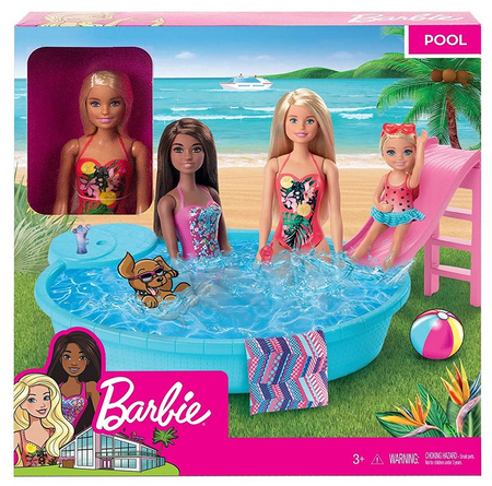 Barbie doll with swimming pool GHL91