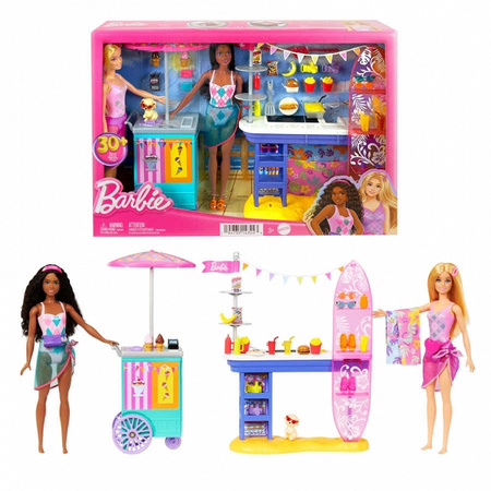 Barbie set de 2 poupées Une journée au bord de la mer MATTEL HNK9