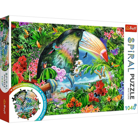 Puzzle spirale 1040 pièces Animaux tropicaux 40014