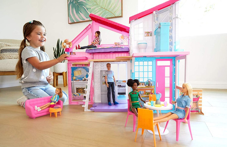 Barbie Malibu house 6 rooms + accessories FXG57